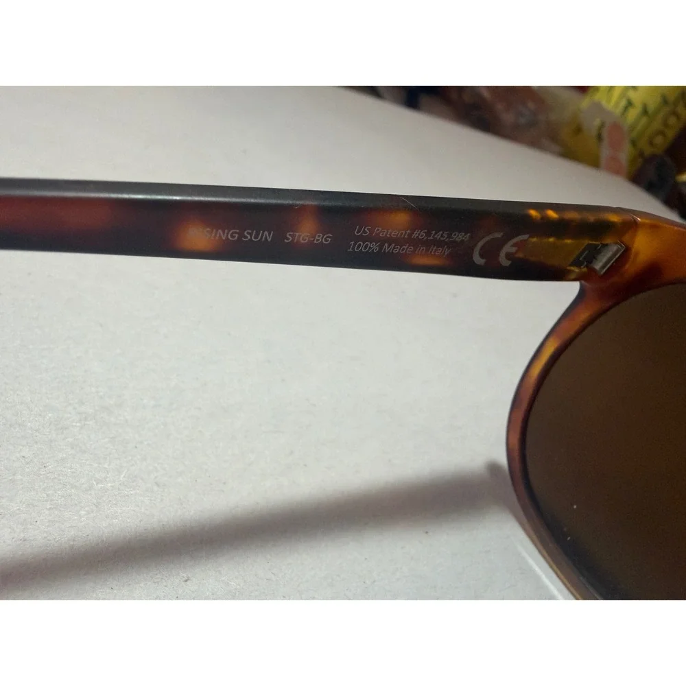 Maui Jim Rising Sun MJ731-10M Matte Tortoise HCL Bronze Polarized Sunglasses Men
